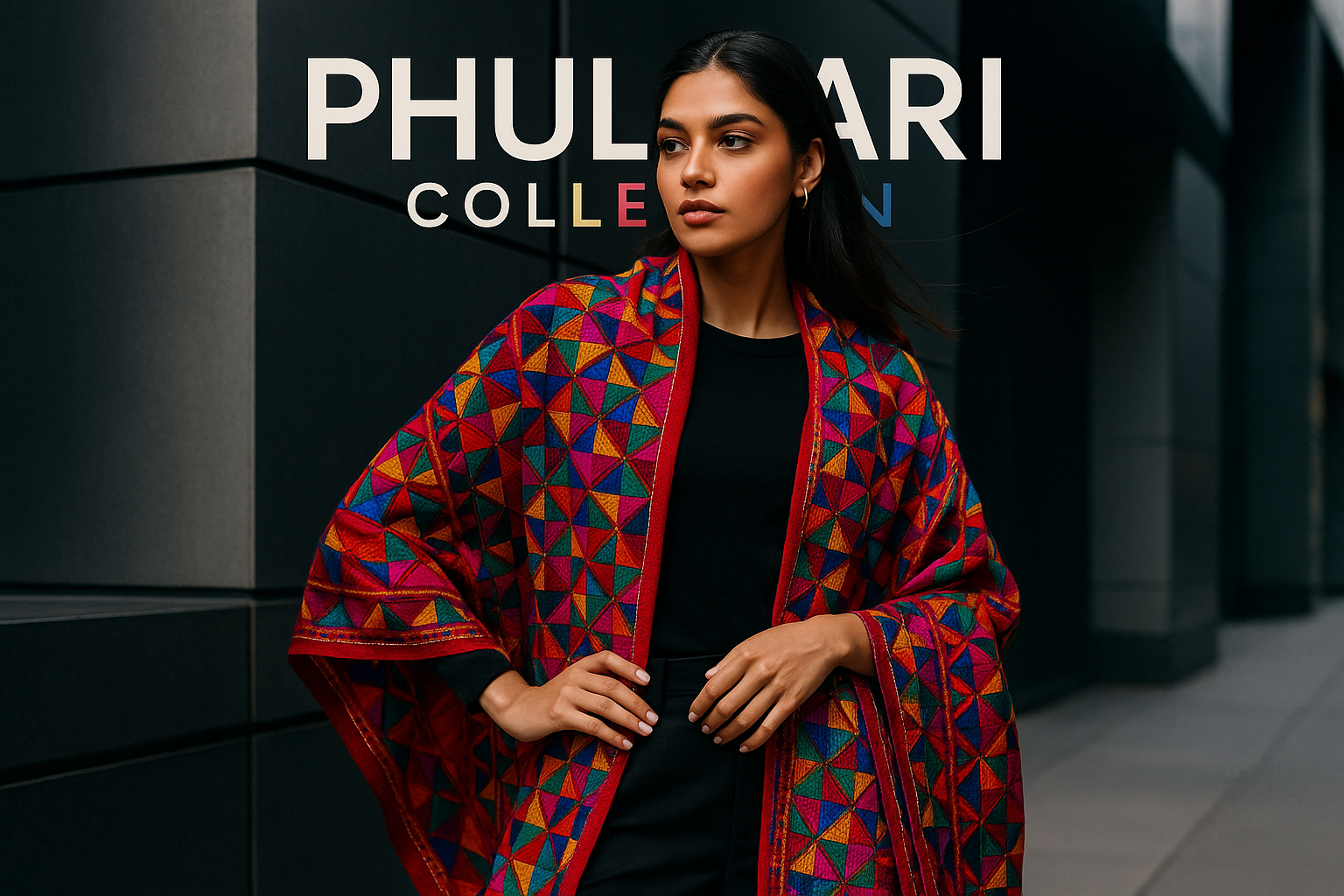 Best Designer suit in Phulkari work