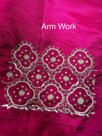 Pink Handmade Kadai Suit | Khadi Silk | Dupatta | Bottom KwbFashion