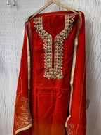 Handmade Kadai Suit | Sattan Silk | Dupatta | Bottom KwbFashion