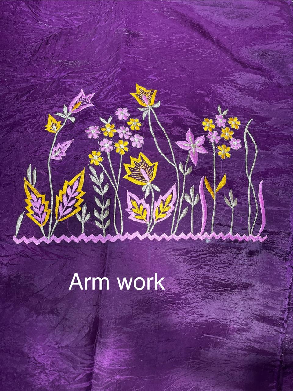 Crush TIssue | Machine Work | Unstitched Pure Elegant Punjabi Suit KwbFashion