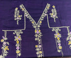 Elegant Khadi Silk All-Over Suit | Machine Aari Work | Without Dupatta KwbFashion