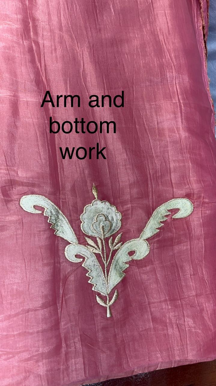 Glass Tissue Full Suit with Dupatta | Elegant Machine Puff Work | Festive & Party Wear KwbFashion