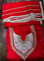 Handmade Kadai Suit | Sattan Silk | Dupatta | Bottom KWB Fashion