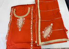 Handmade Kadai Suit | Sattan Silk | Dupatta | Bottom KWB Fashion