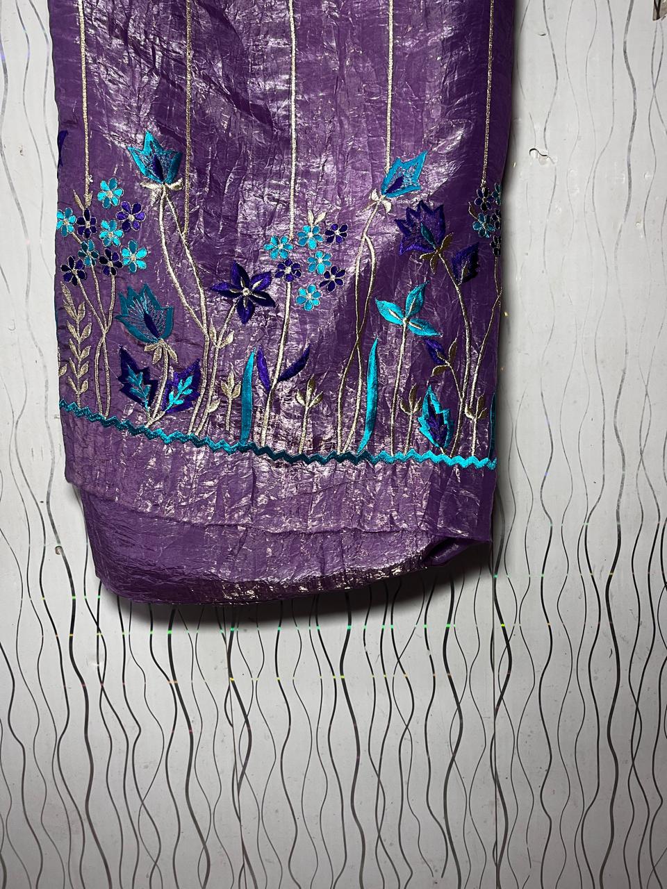 Crush TIssue | Machine Work | Unstitched Pure Elegant Punjabi Suit KwbFashion