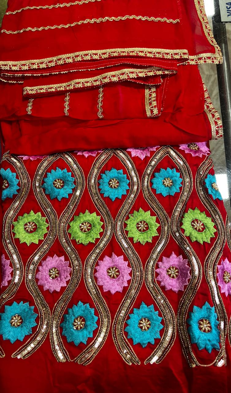 Satton Silk All-Over Suit with Semi-Chillon Dupatta KwbFashion